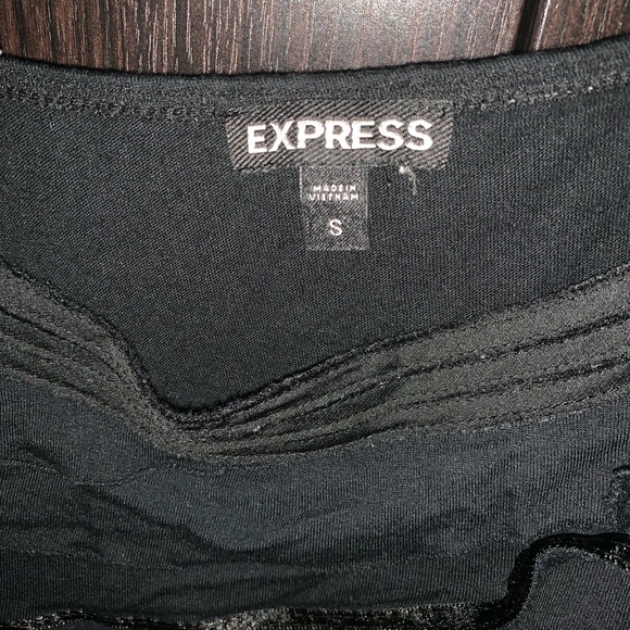 Black Ruffle Express Tank Top - Picture 2 of 2